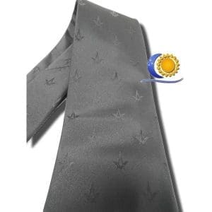 Cravate compas équerre noir